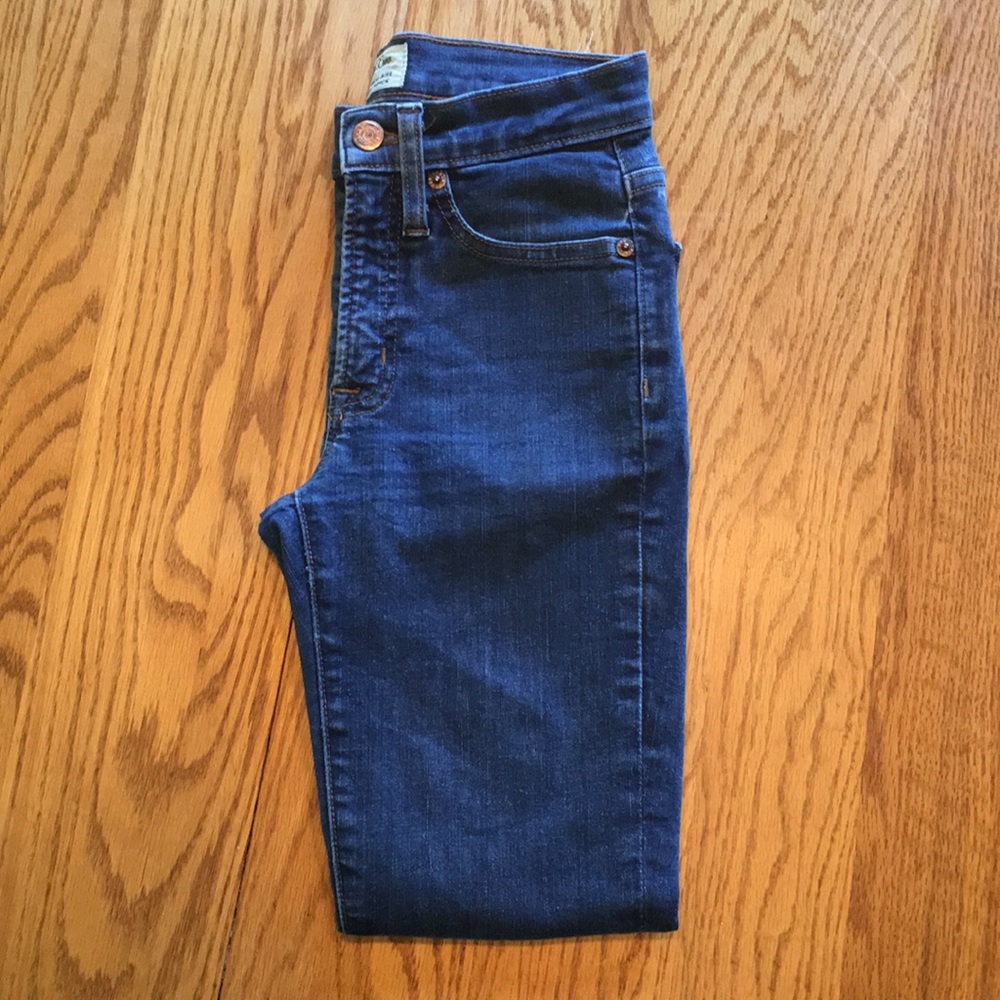 Jcrew high rise skinny jeans